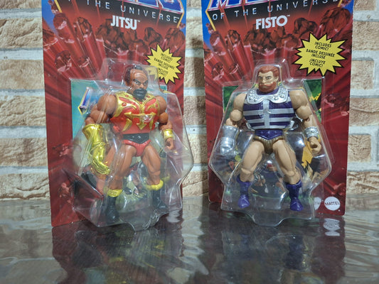 Pack Pareja: Fisto (Heroic Fist-Smashing Warrior) & Jitsu (Evil Chopping Master)