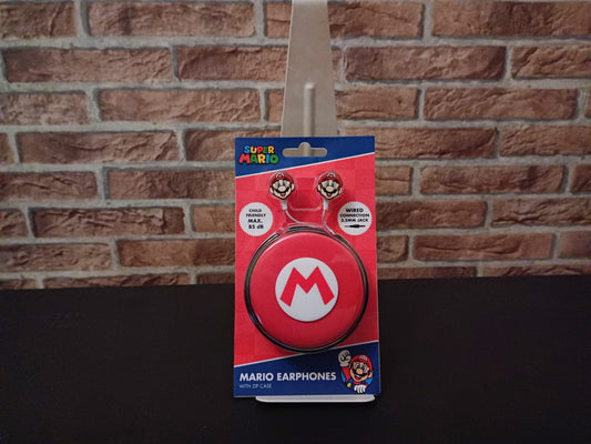 Auriculares Super Mario con Estuche – 3.5mm Jack – Nuevo y Precintado